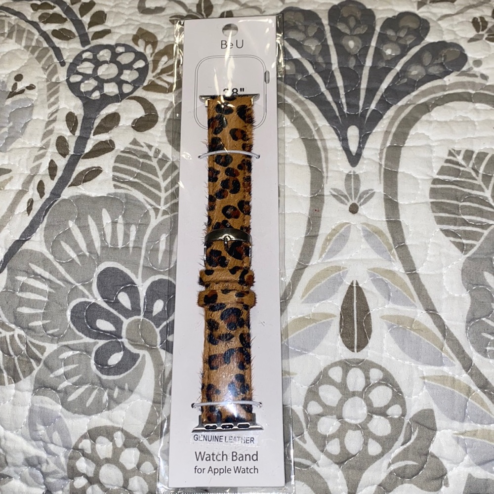 NWT Be U 38” Leopard Print Watch Band for Apple Watch